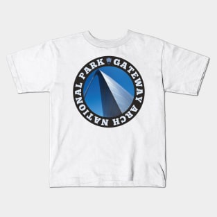 Gateway Arch National Park circle Kids T-Shirt